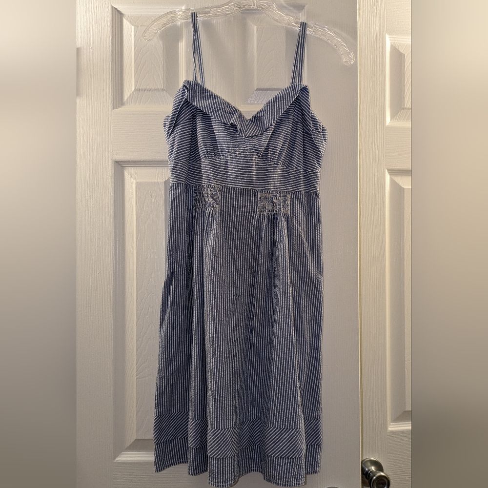 American Eagle Seersucker Cotton Dress Size 6